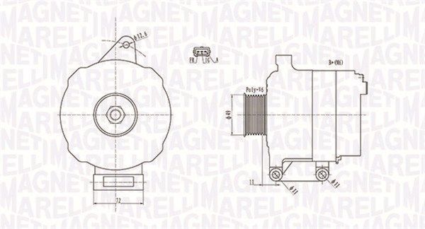 MAGNETI MARELLI Ģenerators 063731780010